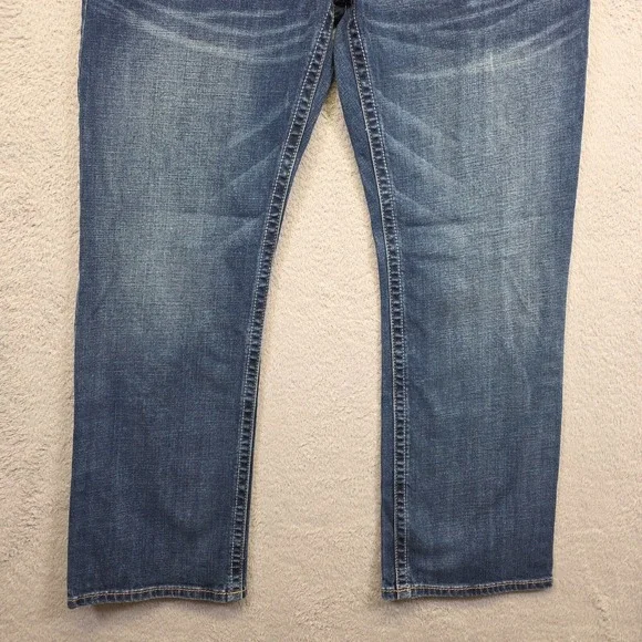Ariat Jeans Mens 38x32 Blue M4 Relaxed Bootcut Medium Wash Denim Western Cowboy